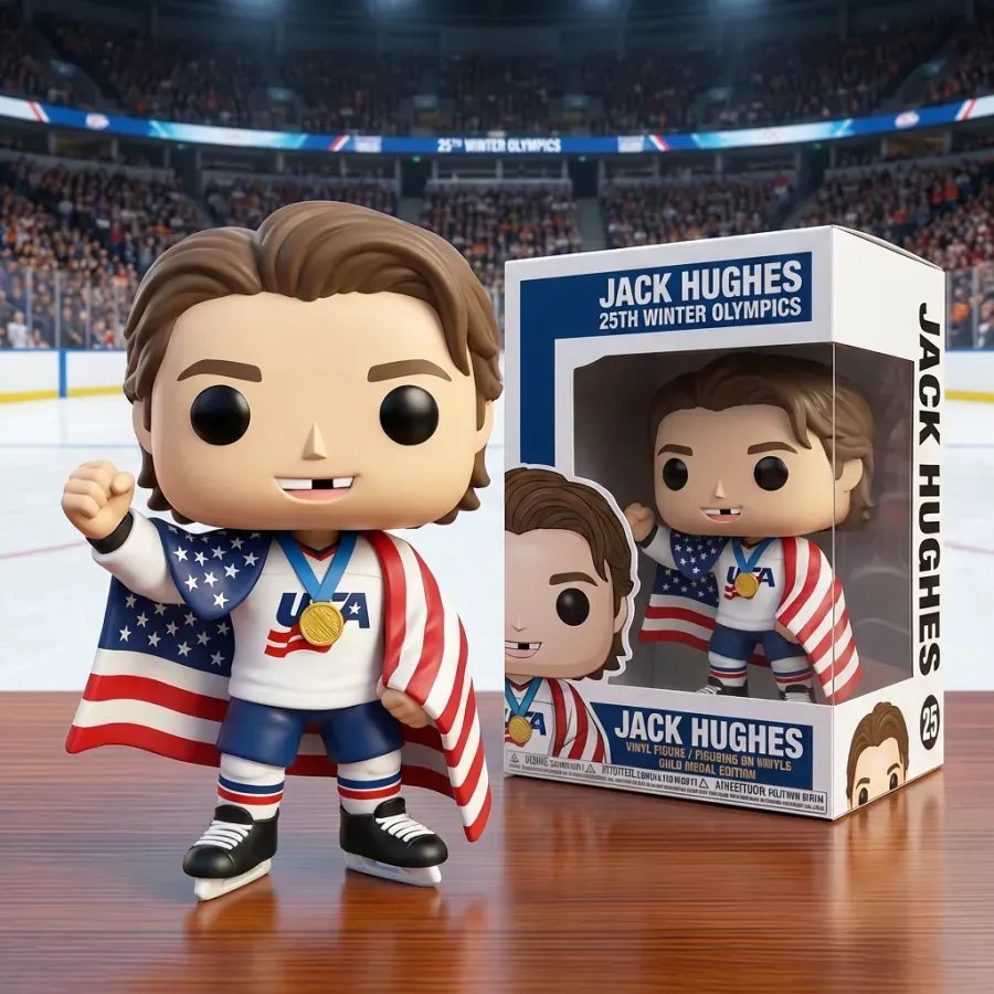Commemorative dolls of the ice hockey champions of the 25th Winter Olympics