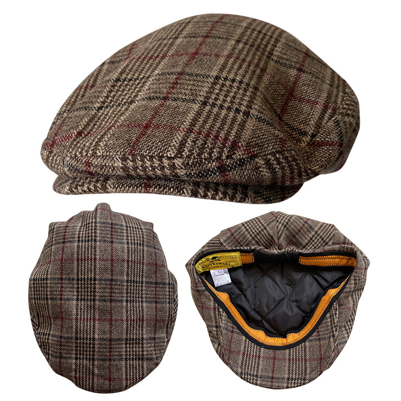 THE PEAKY Marl Flat Hat Silas-Harris Tweed