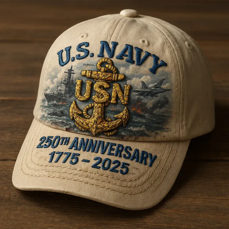 US Navy 250th Anniversary Art Hat
