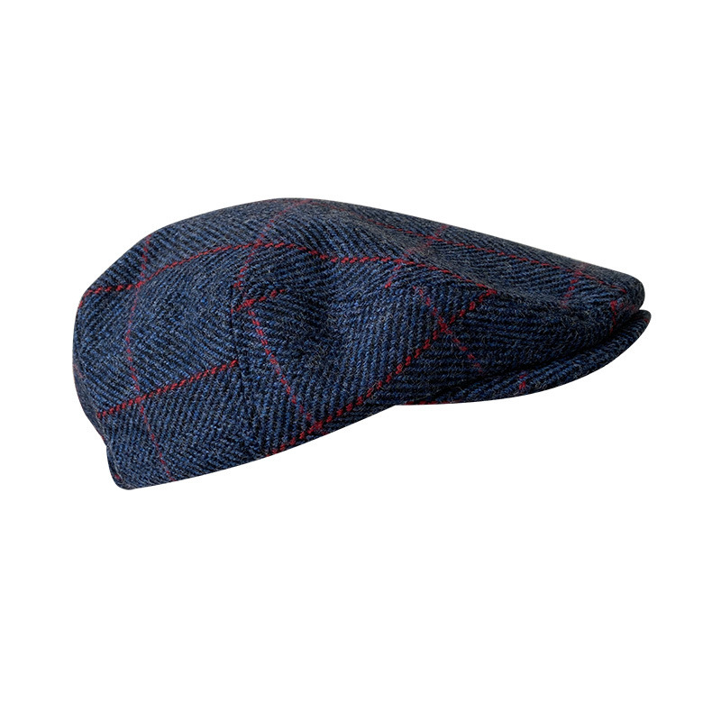 THE PEAKY Marl Flat Hat Ardmore-Harris Tweed