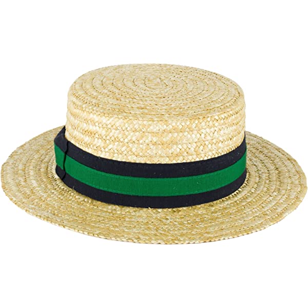 6 ColorsStraw Boater Hat Handmade in Italy