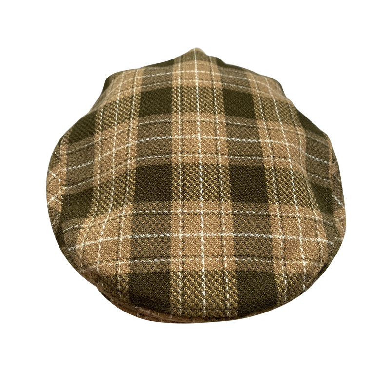 THE PEAKY Marl Flat Hat Oxford-Harris Tweed