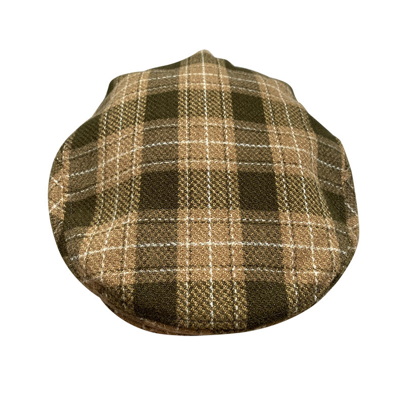 THE PEAKY Marl Flat Hat Oxford-Harris Tweed