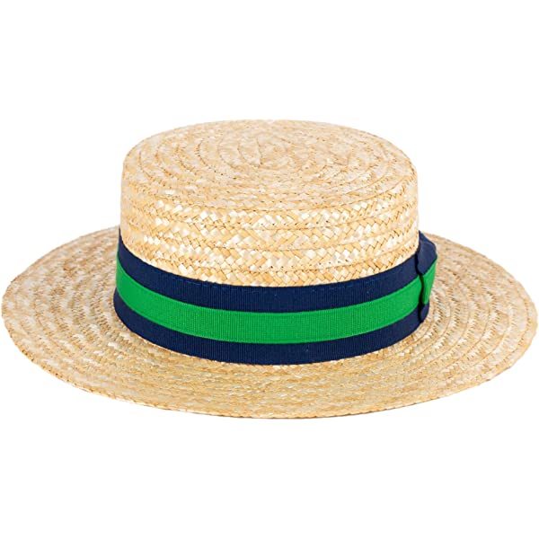 6 ColorsStraw Boater Hat Handmade in Italy