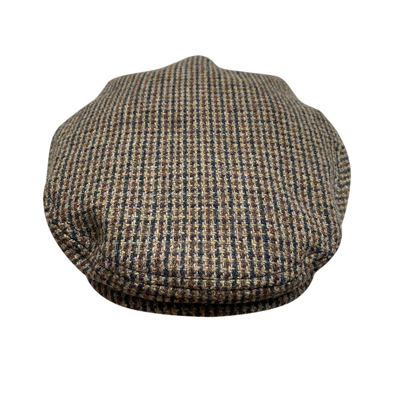THE PEAKY Marl Flat Hat Taran-Harris Tweed