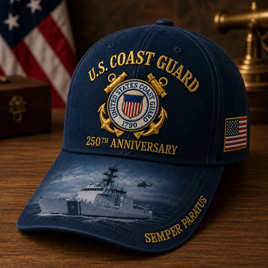 🔥 Father’s Day Sale - ❤️ U.S. Coast Guard America's 250th Anniversary Edition Commemorative Cap 🇺🇸