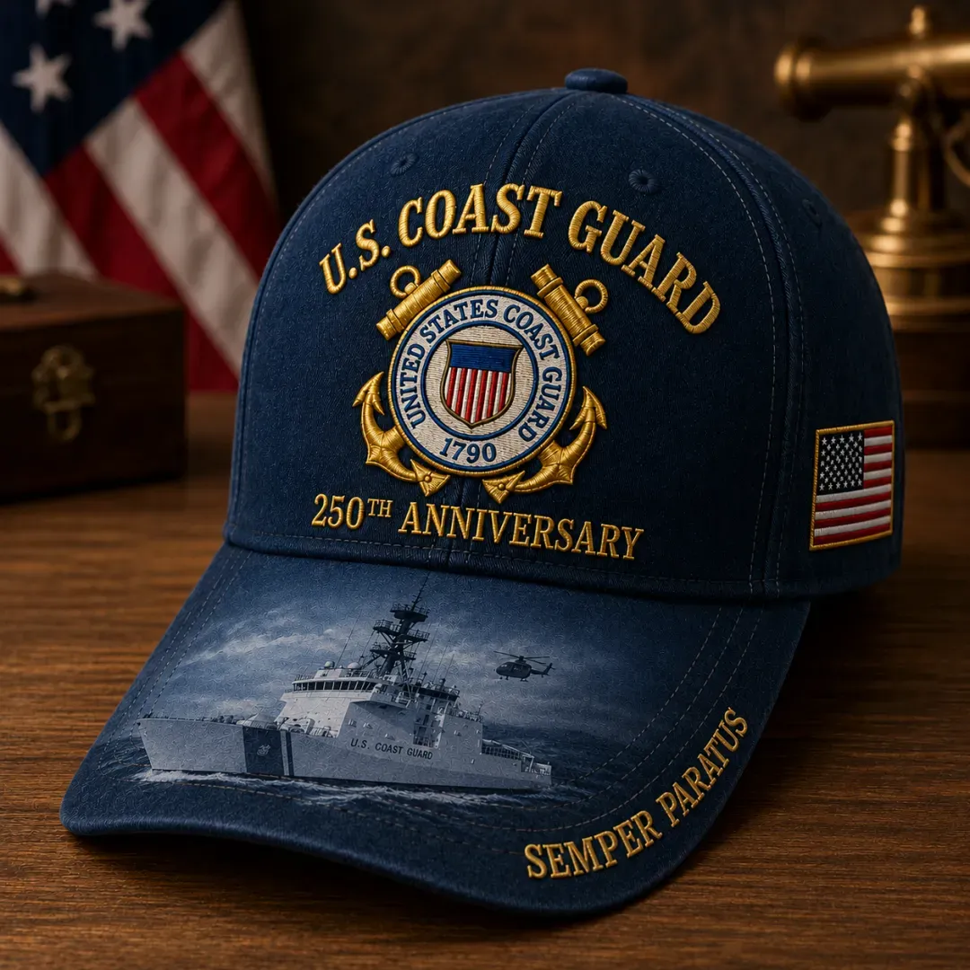 🔥 Father’s Day Sale - ❤️ U.S. Coast Guard America's 250th Anniversary Edition Commemorative Cap 🇺🇸