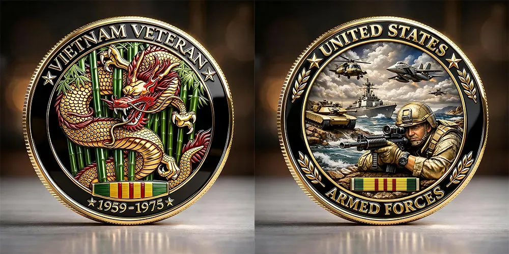 Veteran Service Vietnam Coin