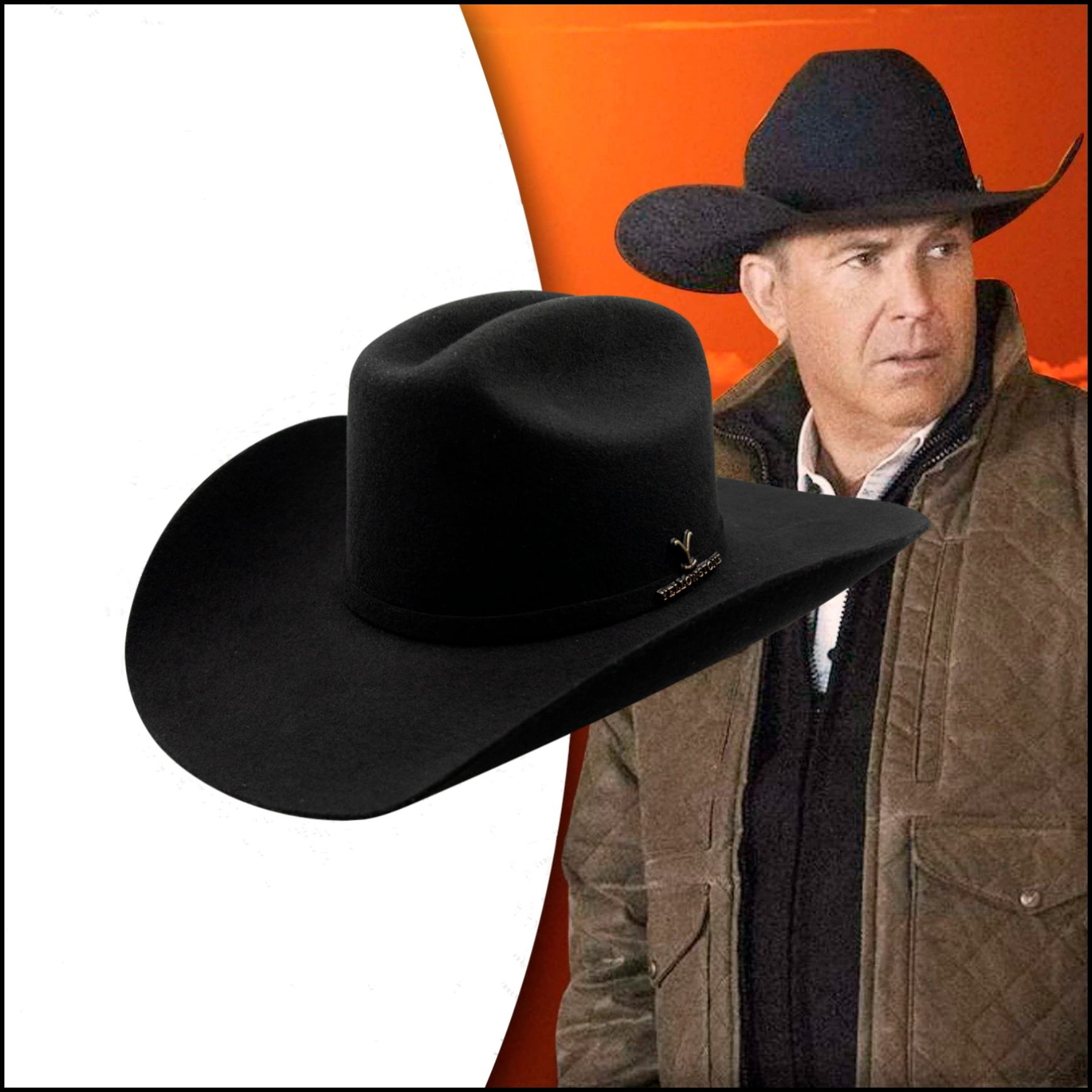 Bull Ranch 10x John Dutton Black Style