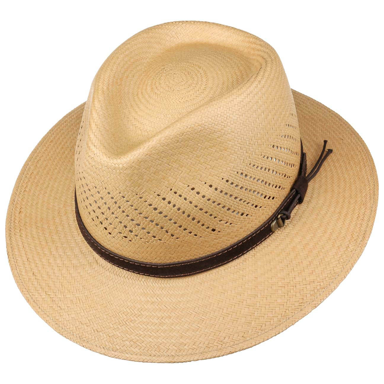 Riobam AIR PANAMA HAT-Paja Toquilla-brown [Fast shipping and box packing]