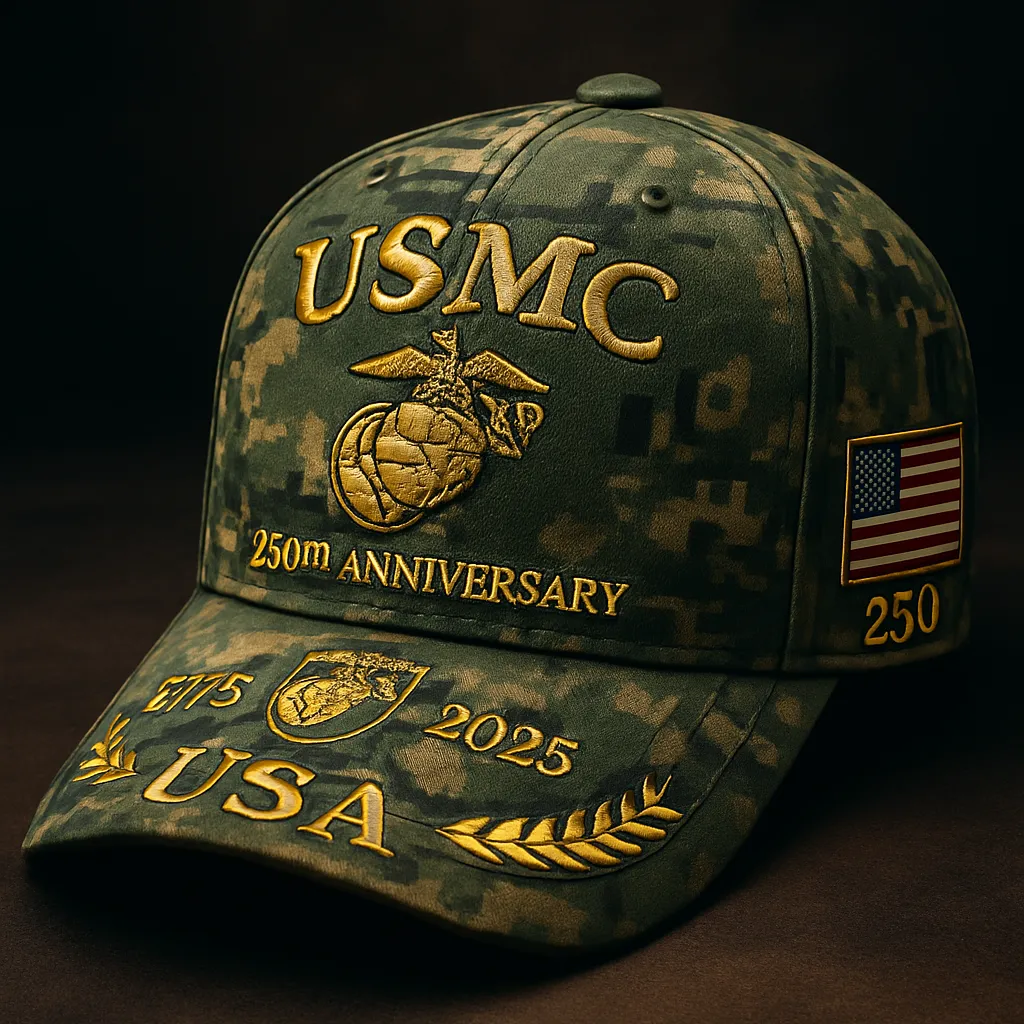 USMC 250th Anniversary Camo Cap