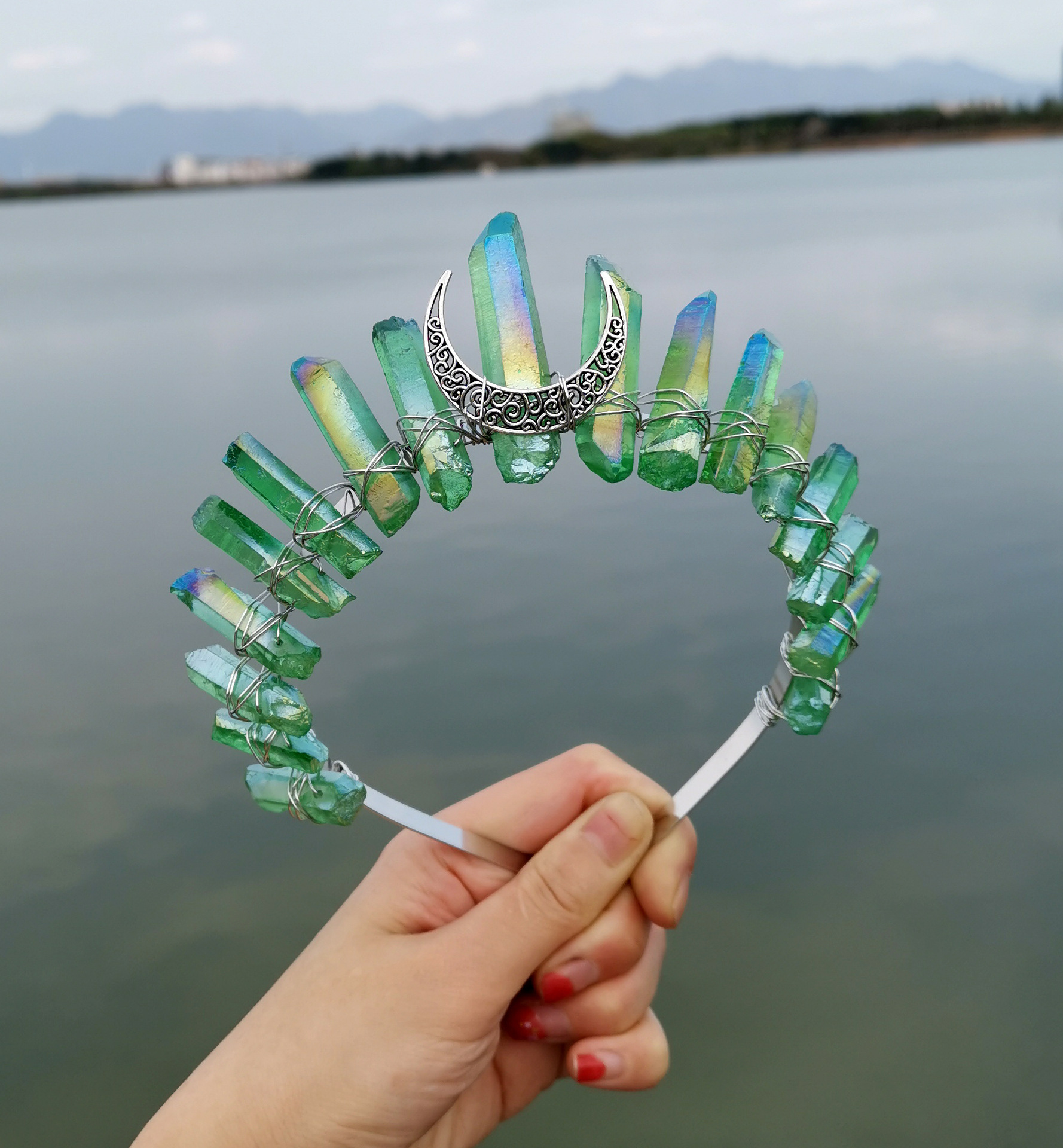 Christmas HANDMADE NATURAL CRYSTAL CROWN