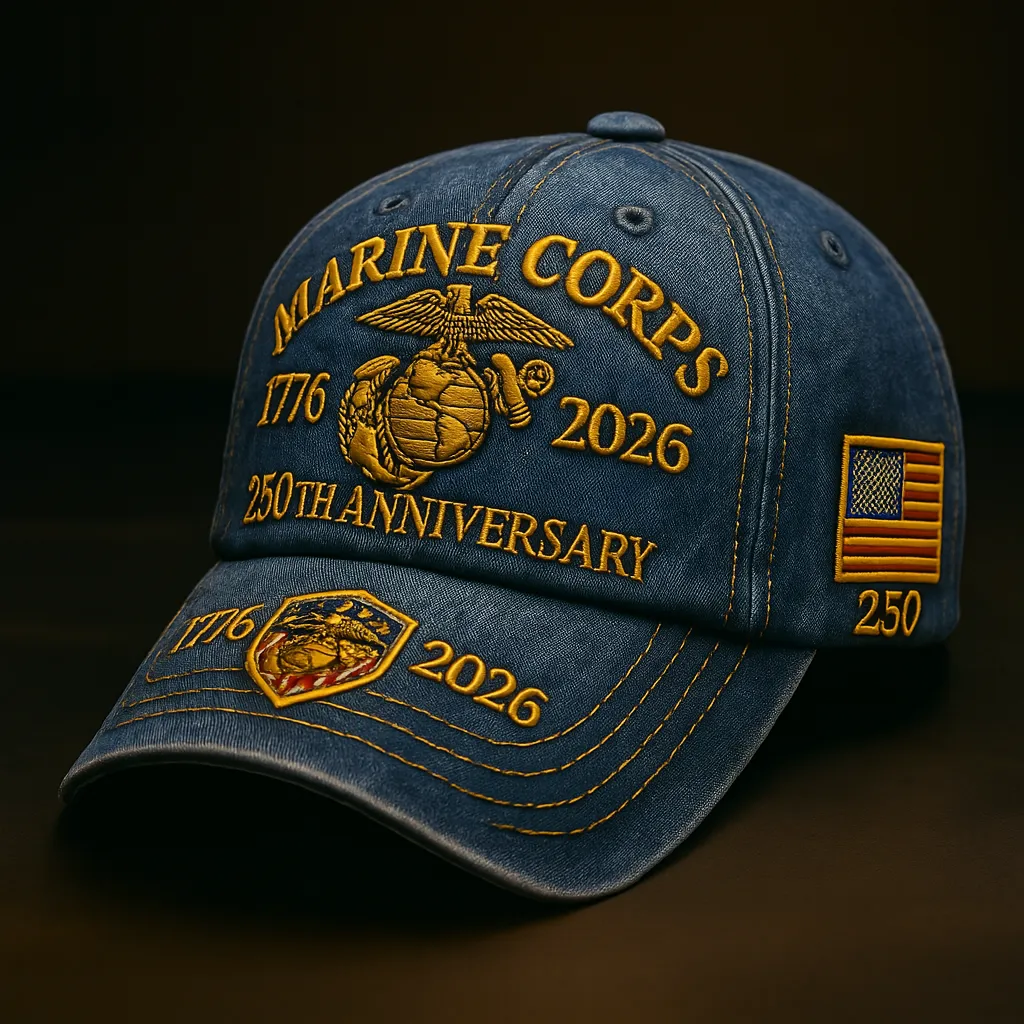 Marine Corps 250th Anniversary Hat – Honoring 1776 to 2026 with Pride