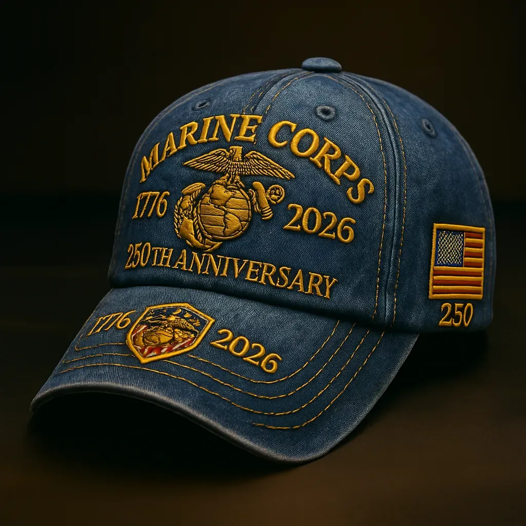 Marine Corps 250th Anniversary Hat – Honoring 1776 to 2026 with Pride