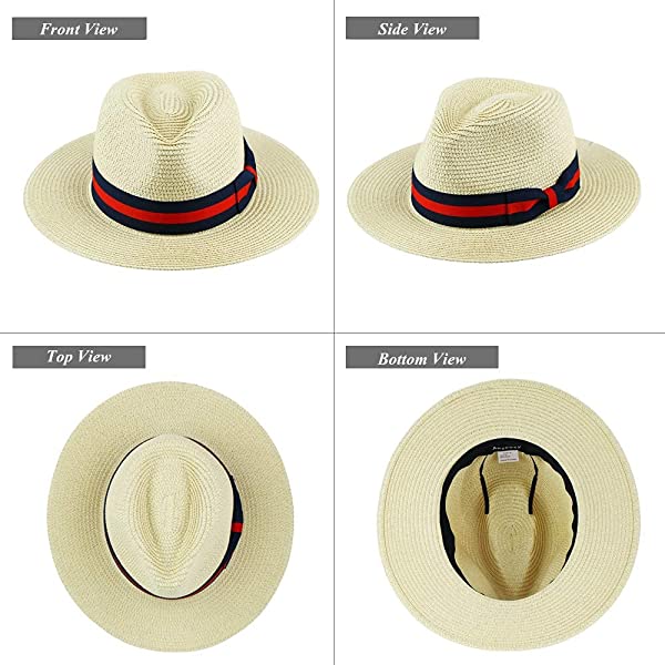 Panama Straw Hats for Men & Women (two Bands)
