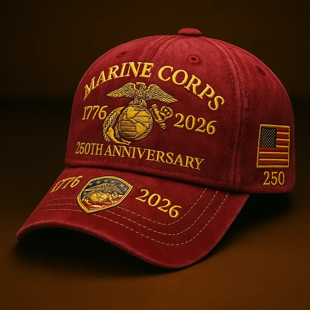 Marine Corps 250th Anniversary Hat – Honoring 1776 to 2026 with Pride