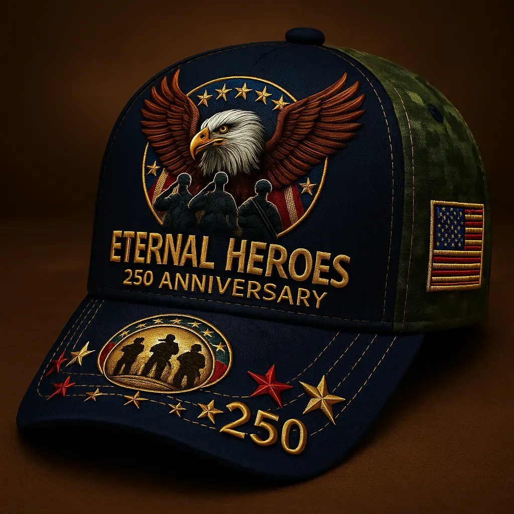U.S. Navy 250th Anniversary Commemorative Hat – 1775–2025 Veterans Tri