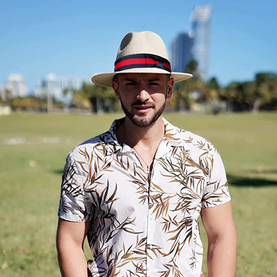 Panama Straw Hats for Men & Women (two Bands)