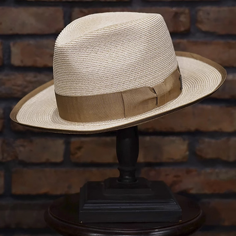 Vintage Full Linen Braided Cool All-Match Hat
