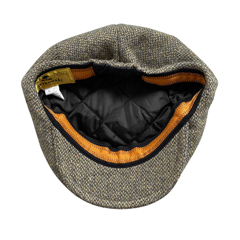 THE PEAKY Marl Flat Hat ParticlesB-Harris Tweed