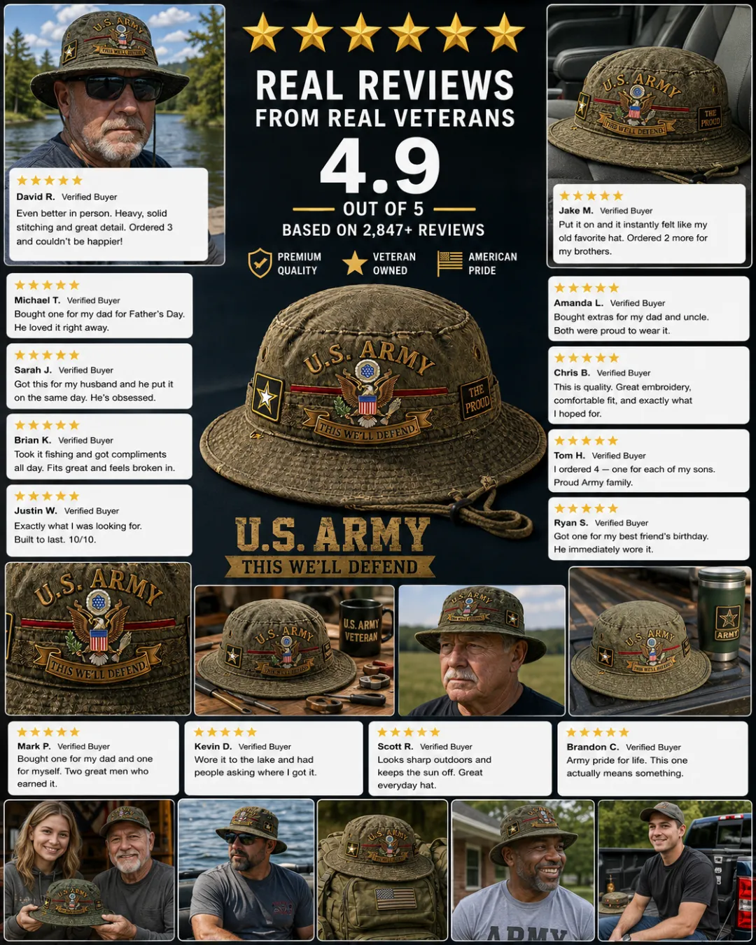 U.S. Army Veteran Boonie Hat — Built For Those Who Served