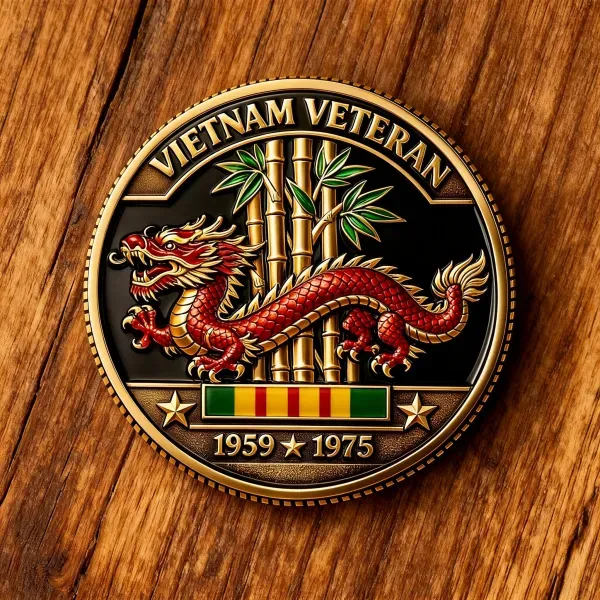 Veteran Service Vietnam Coin