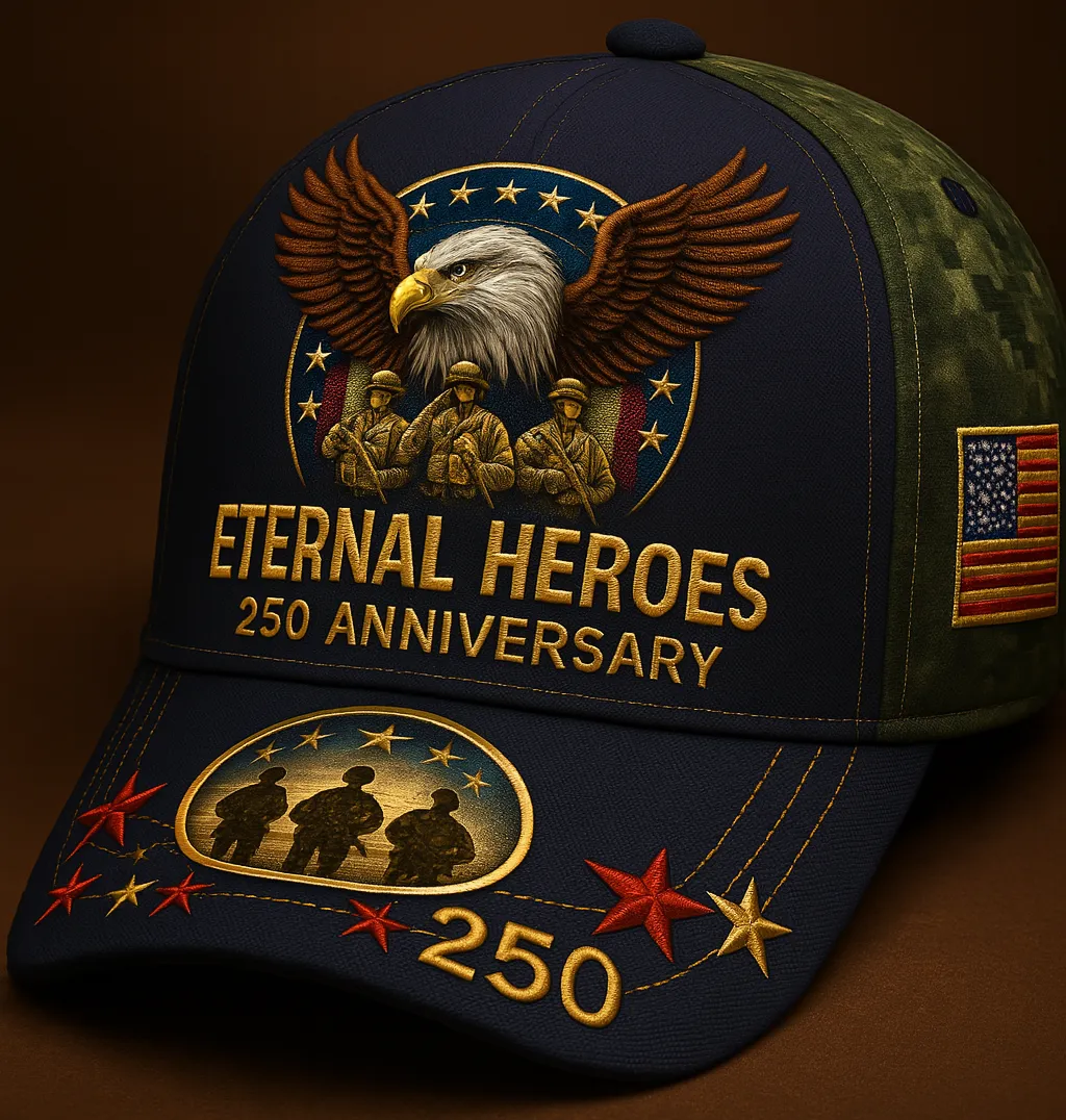 U.S. Navy 250th Anniversary Commemorative Hat – 1775–2025 Veterans Tri