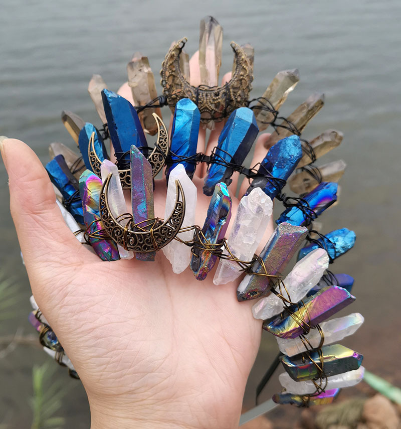 Christmas HANDMADE NATURAL CRYSTAL CROWN