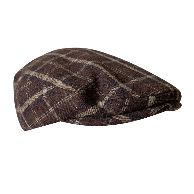 THE PEAKY Marl Flat Hat Brixto-Harris Tweed
