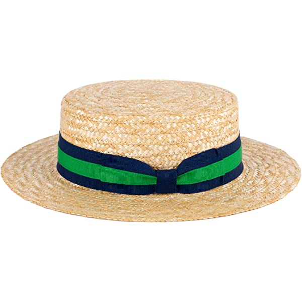 6 ColorsStraw Boater Hat Handmade in Italy