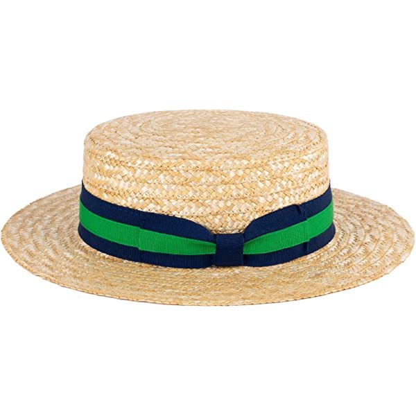 6 ColorsStraw Boater Hat Handmade in Italy