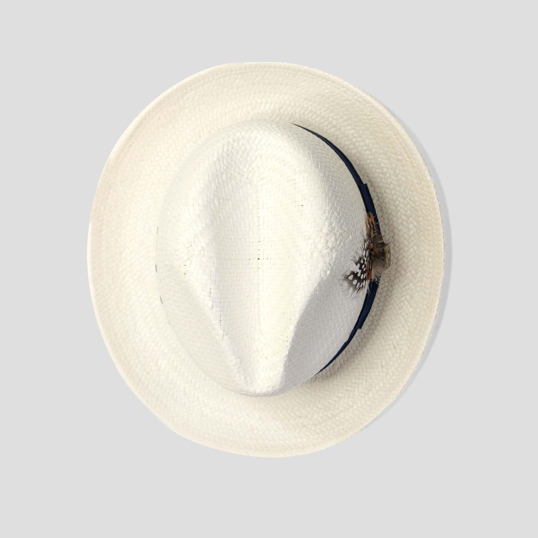 Miller Ranch Straw Trilby Fedora – Ivory[Fast shipping and box packing]