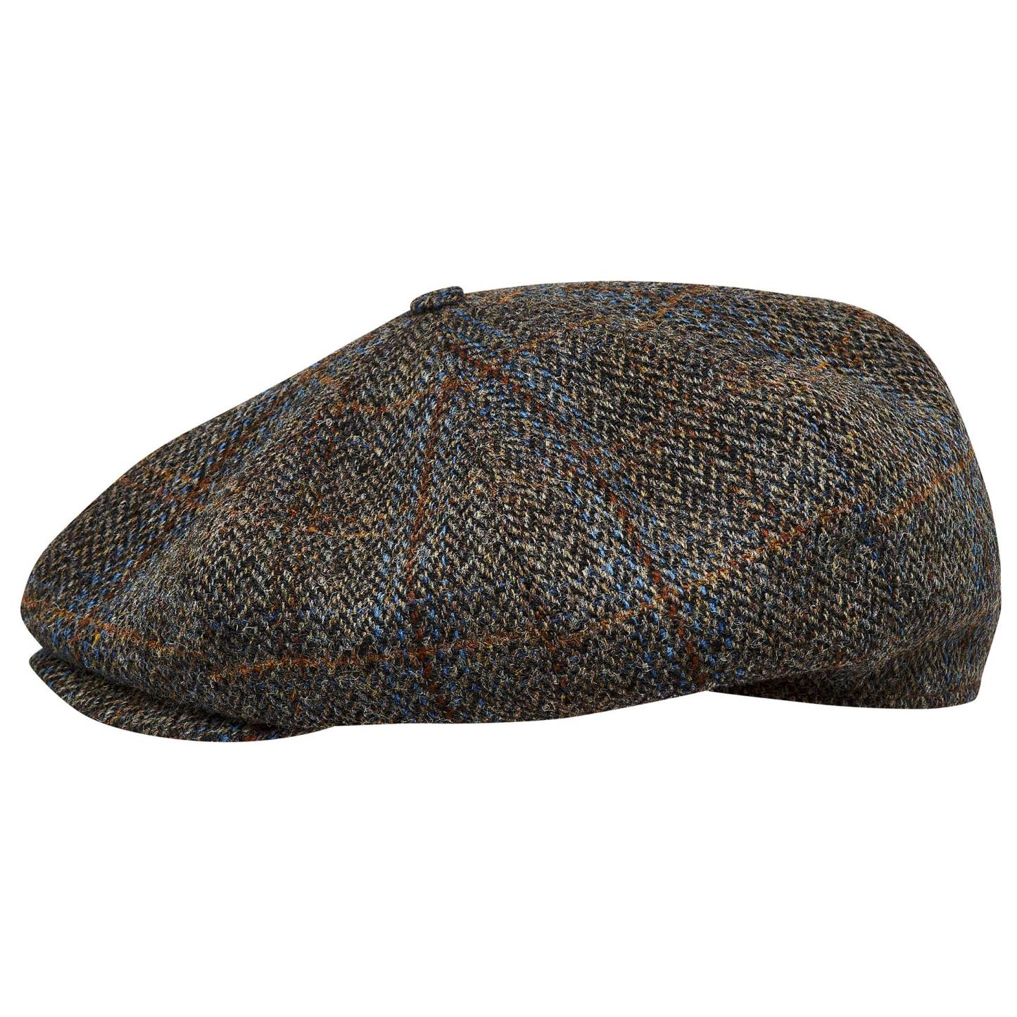 PEAKY CAPS Genuine Scottish Harris Tweed 8 Panels Man Cap