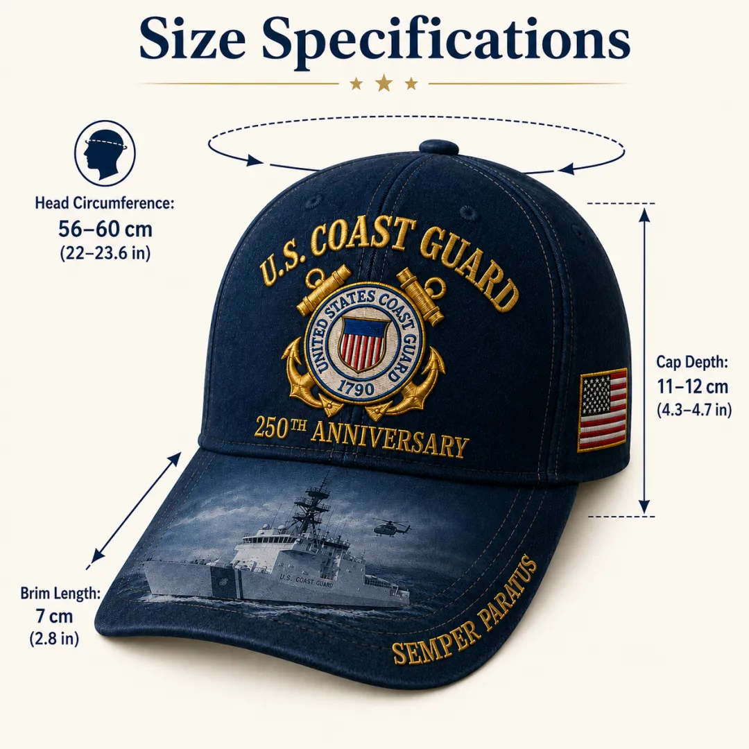 🔥 Father’s Day Sale - ❤️ U.S. Coast Guard America's 250th Anniversary Edition Commemorative Cap 🇺🇸