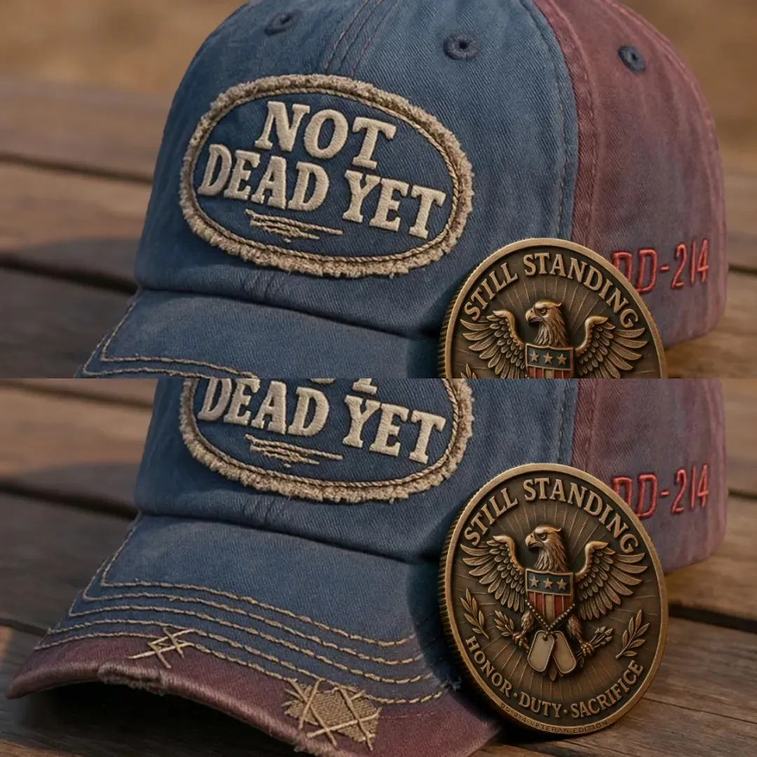 🎉Last Day Only $19.99 🇺🇸💀 DD-214 “Not Dead Yet” Veteran Hat🎁Free Symbolizes Honor Gift