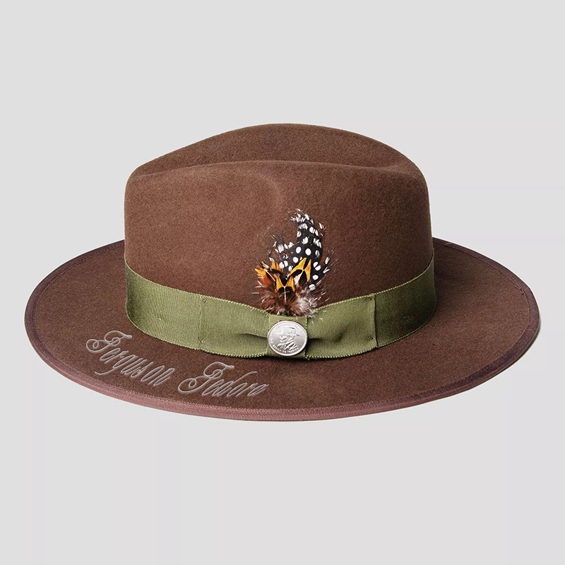 Ferguson James Fedora – Brown [Fast shipping and box packing]
