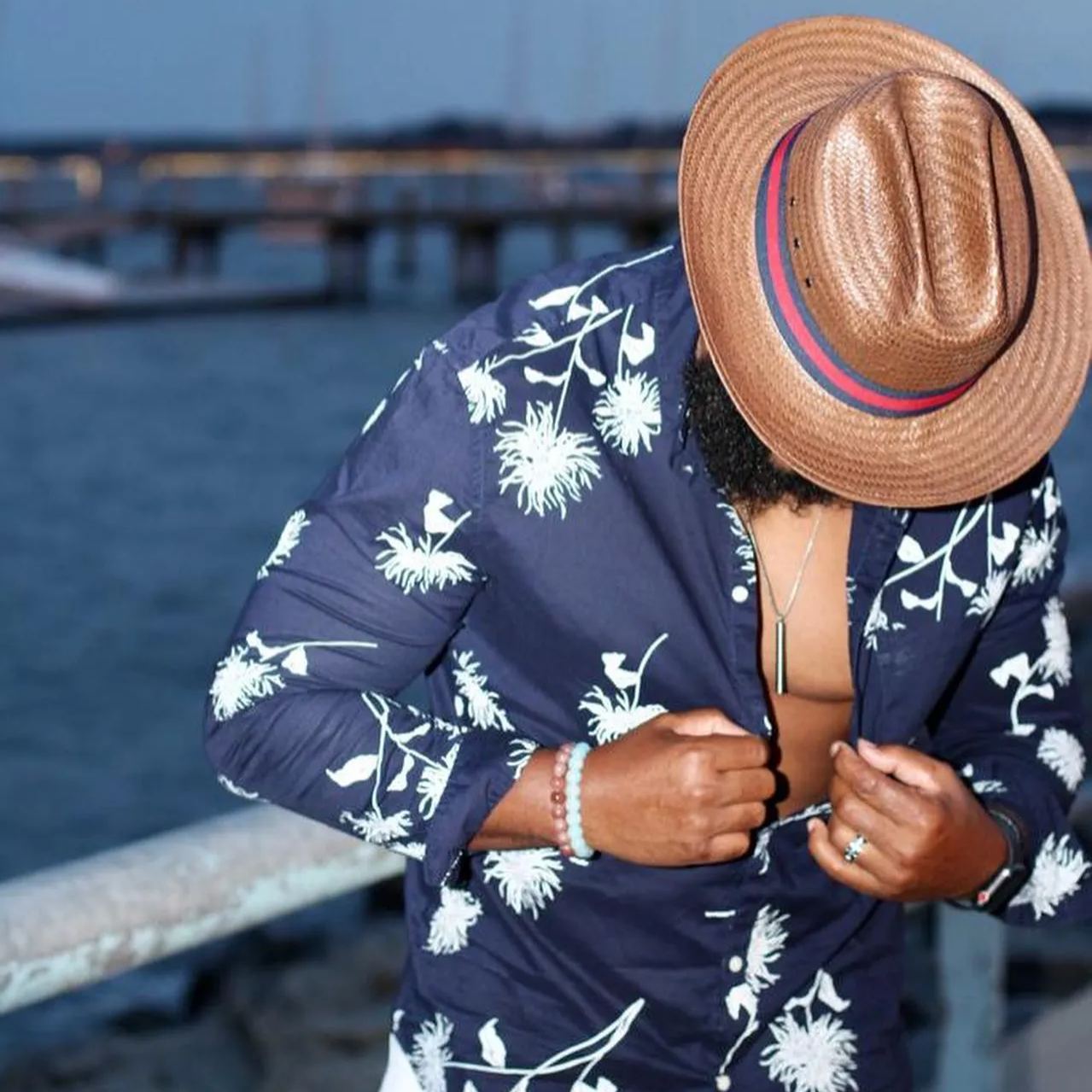 Tienda SG Miller Ranch Fedora - Patriotic Straw