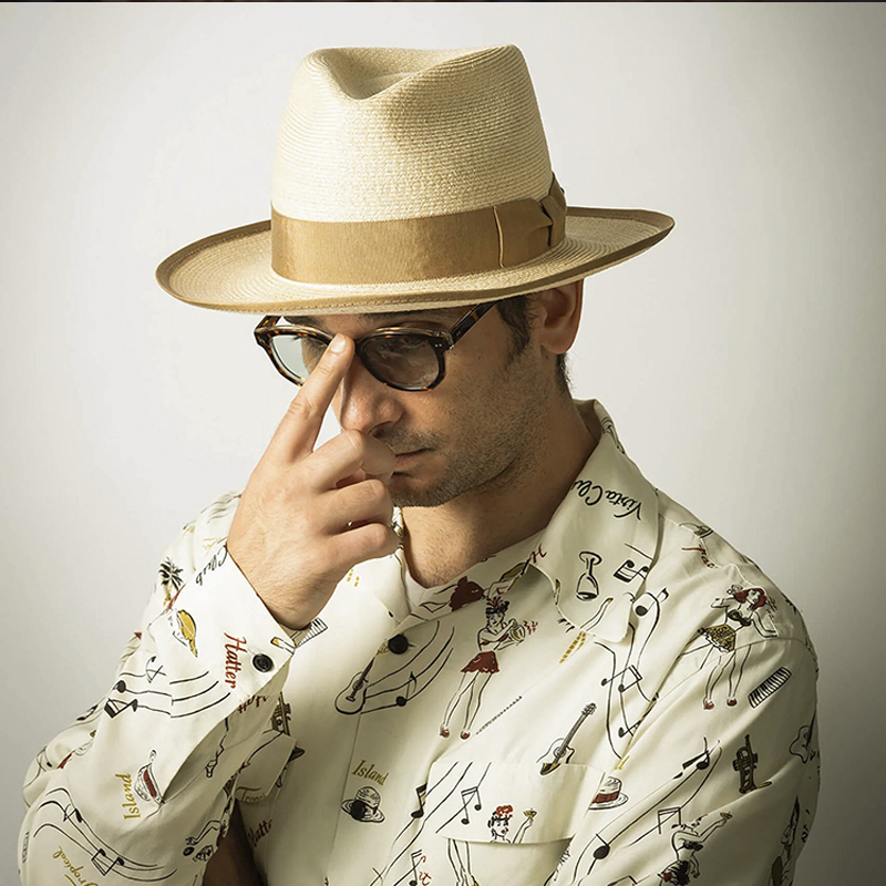 Vintage Full Linen Braided Cool All-Match Hat