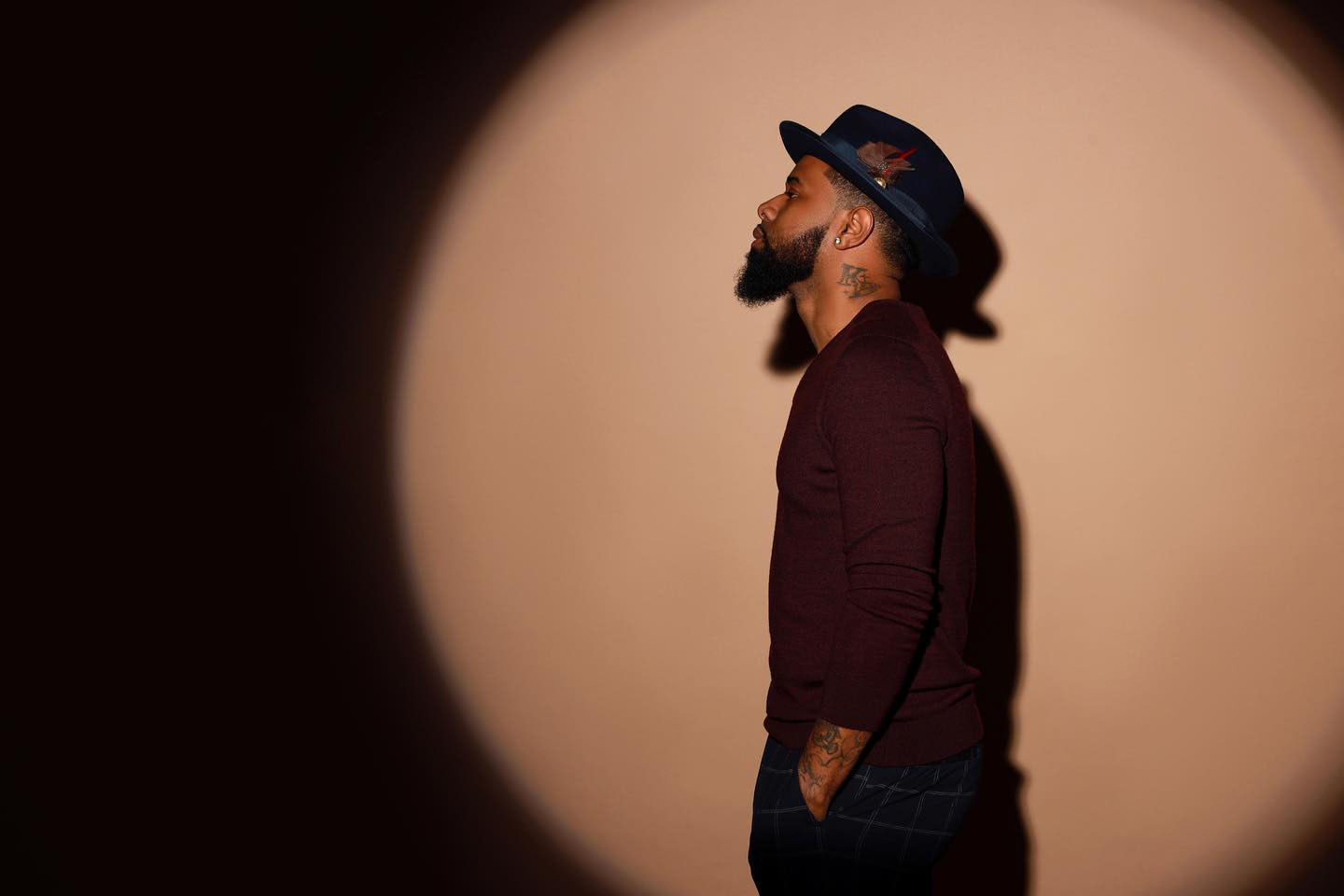 Trilby Fedora – Navy [Fast shipping and box packing]