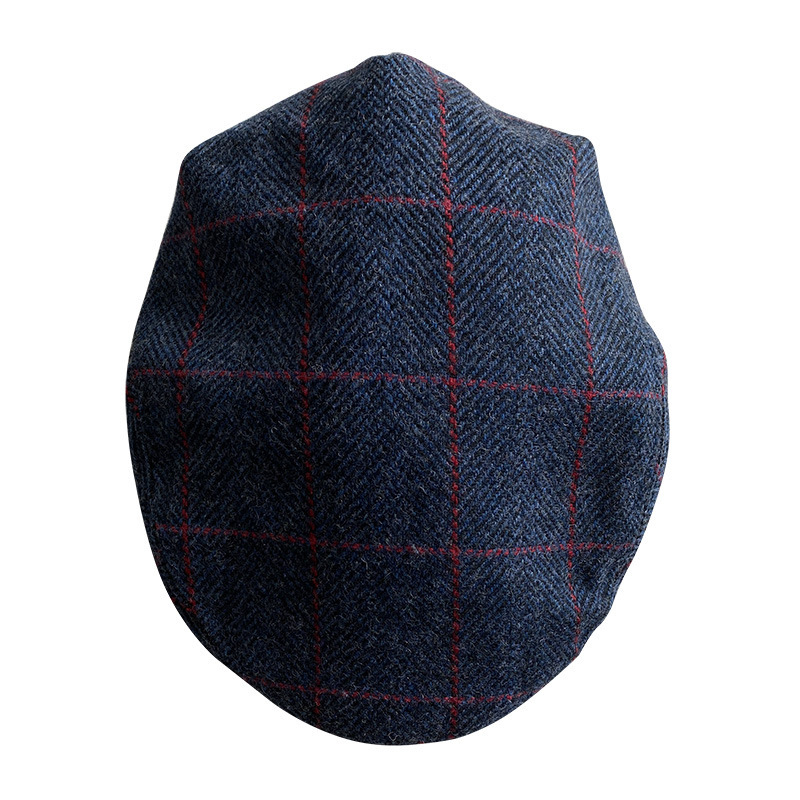 THE PEAKY Marl Flat Hat Ardmore-Harris Tweed