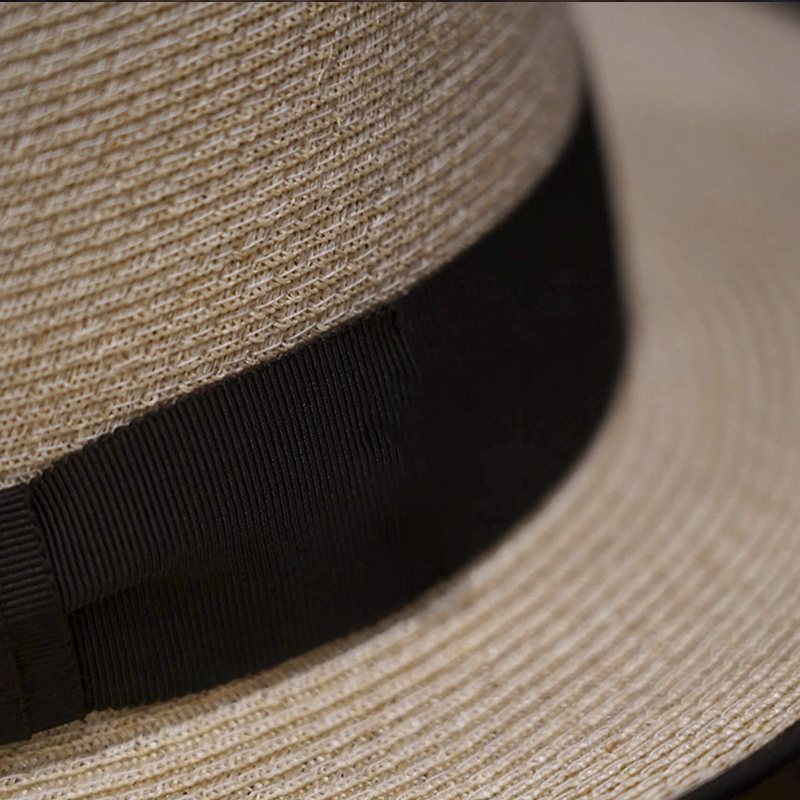 Vintage Full Linen Braided Cool All-Match Hat