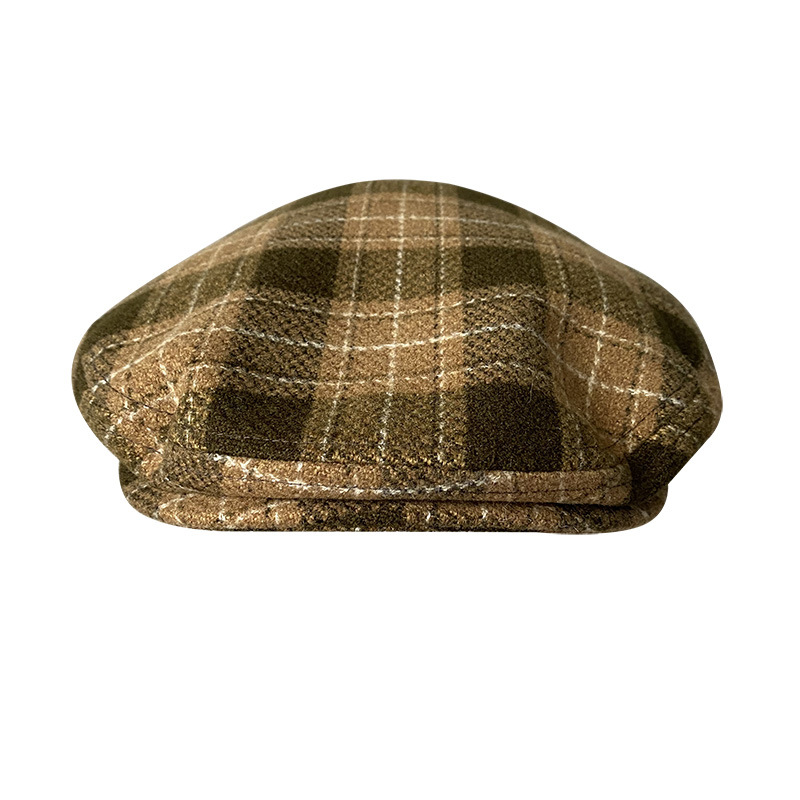 THE PEAKY Marl Flat Hat Oxford-Harris Tweed