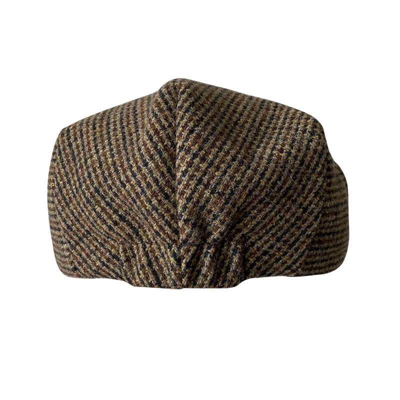 THE PEAKY Marl Flat Hat Taran-Harris Tweed