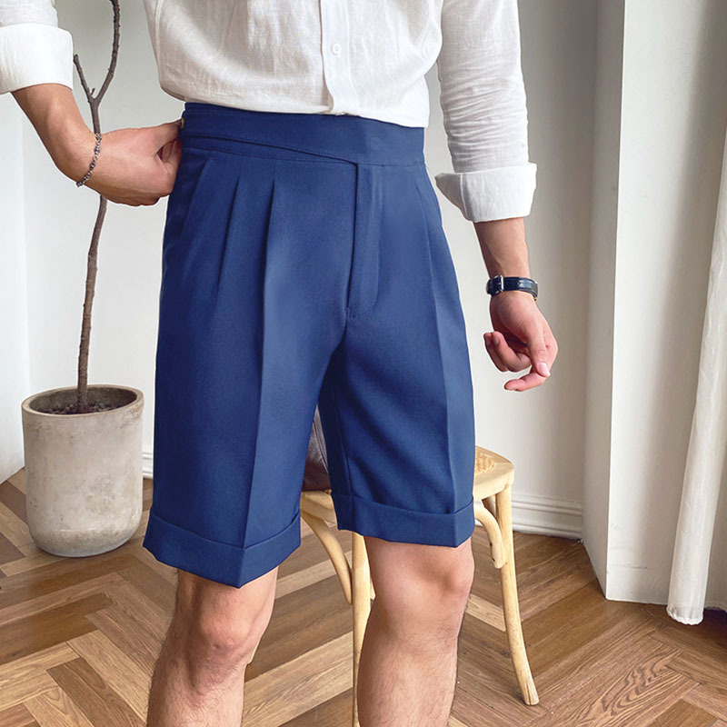 Gentleman elegant casual shorts Mens pants