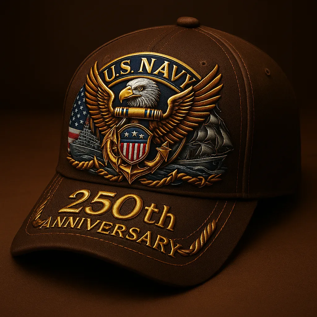 U.S. Marine 250th Anniversary Commemorative Hat – Patriotic Tribute Collection
