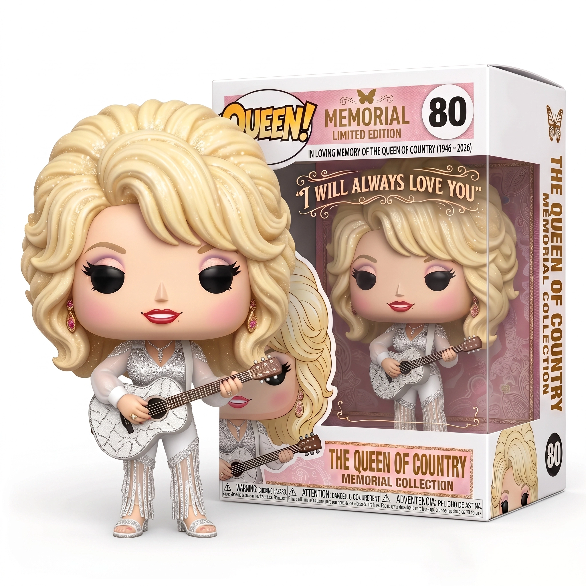 IN LOVING MEMORY OF THE QUEEN OF COUNTRY (1946-2026) Dolls