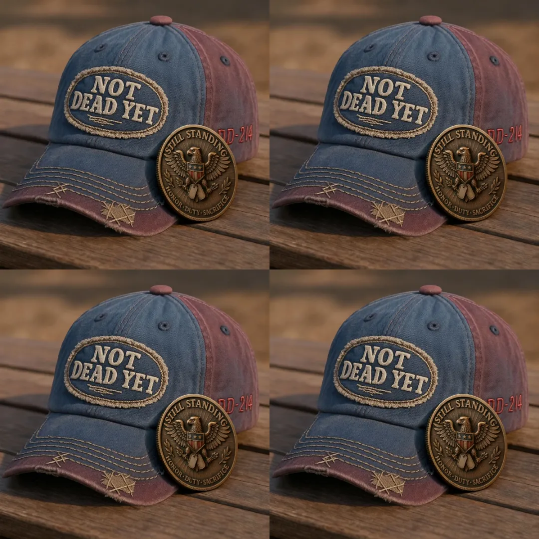 🎉Last Day Only $19.99 🇺🇸💀 DD-214 “Not Dead Yet” Veteran Hat🎁Free Symbolizes Honor Gift