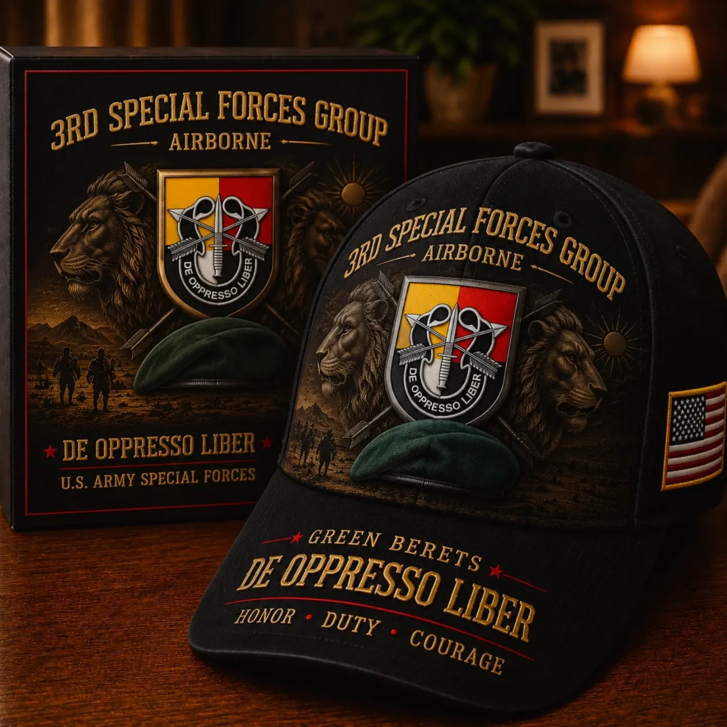 🗡️U.S. Army Special Forces “De Oppresso Liber” Tribute Cap