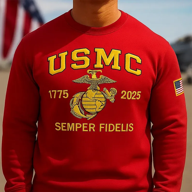 USMC 250th Anniversary Long Sleeve T-Shirt