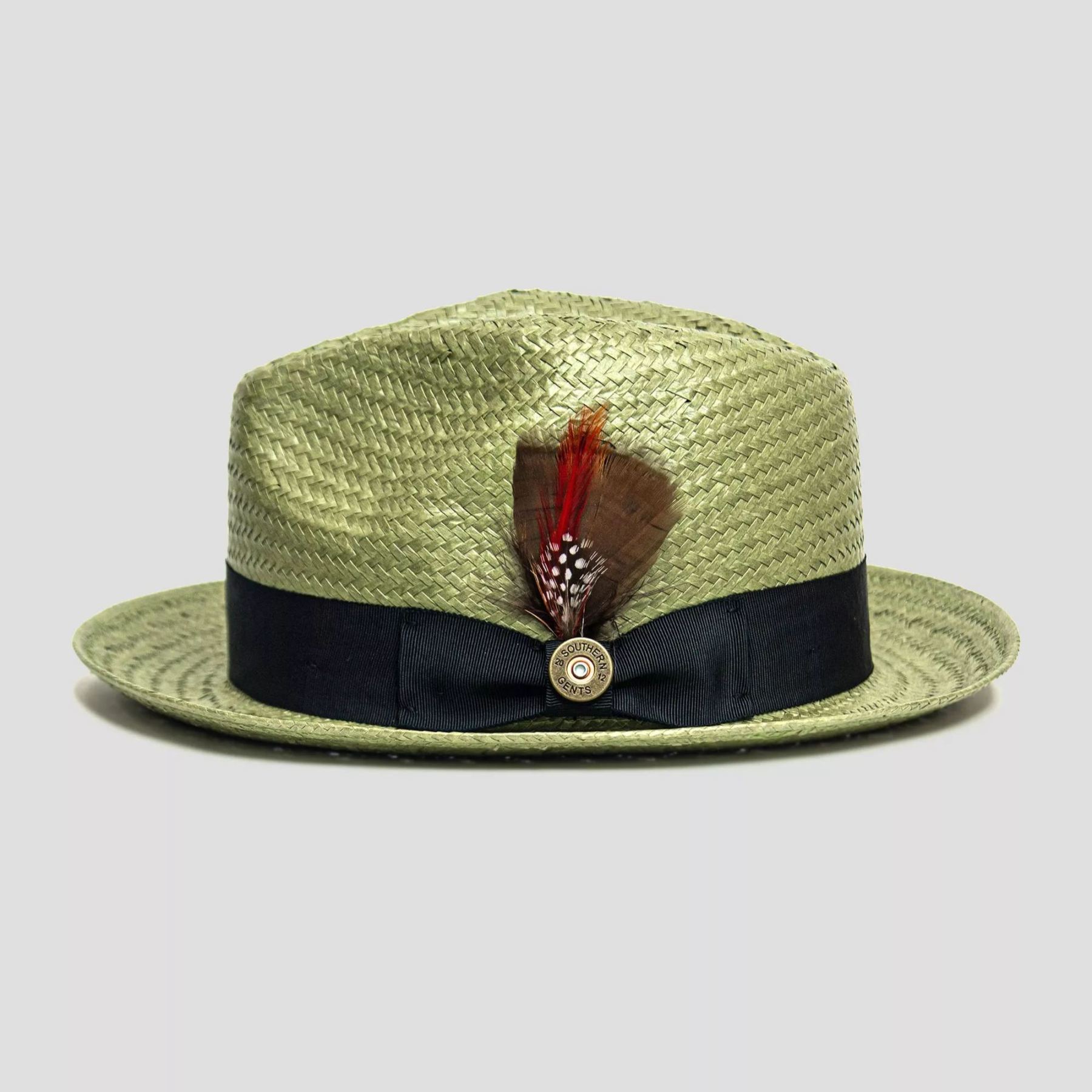 Miller Ranch Straw Trilby Fedora - Avocado[Fast shipping]